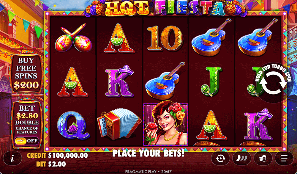 Графика слота Hot Fiesta