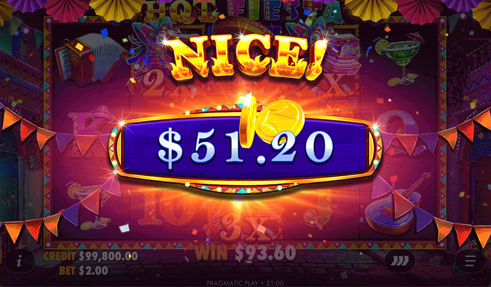 Выигрыш в Hot Fiesta